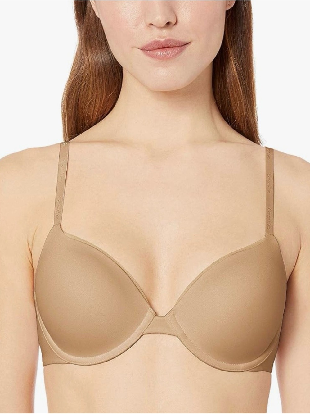 Calvin Klein Women’s Constant Convertible Strap Lightly Lined Demi Bra / Nude